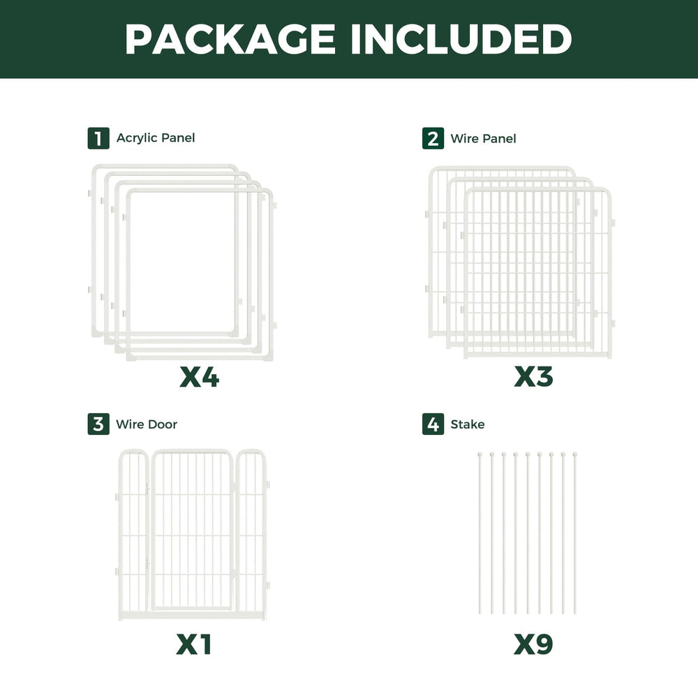 FXW Pawadise 32-inch indoor pen suits small to medium dogs.