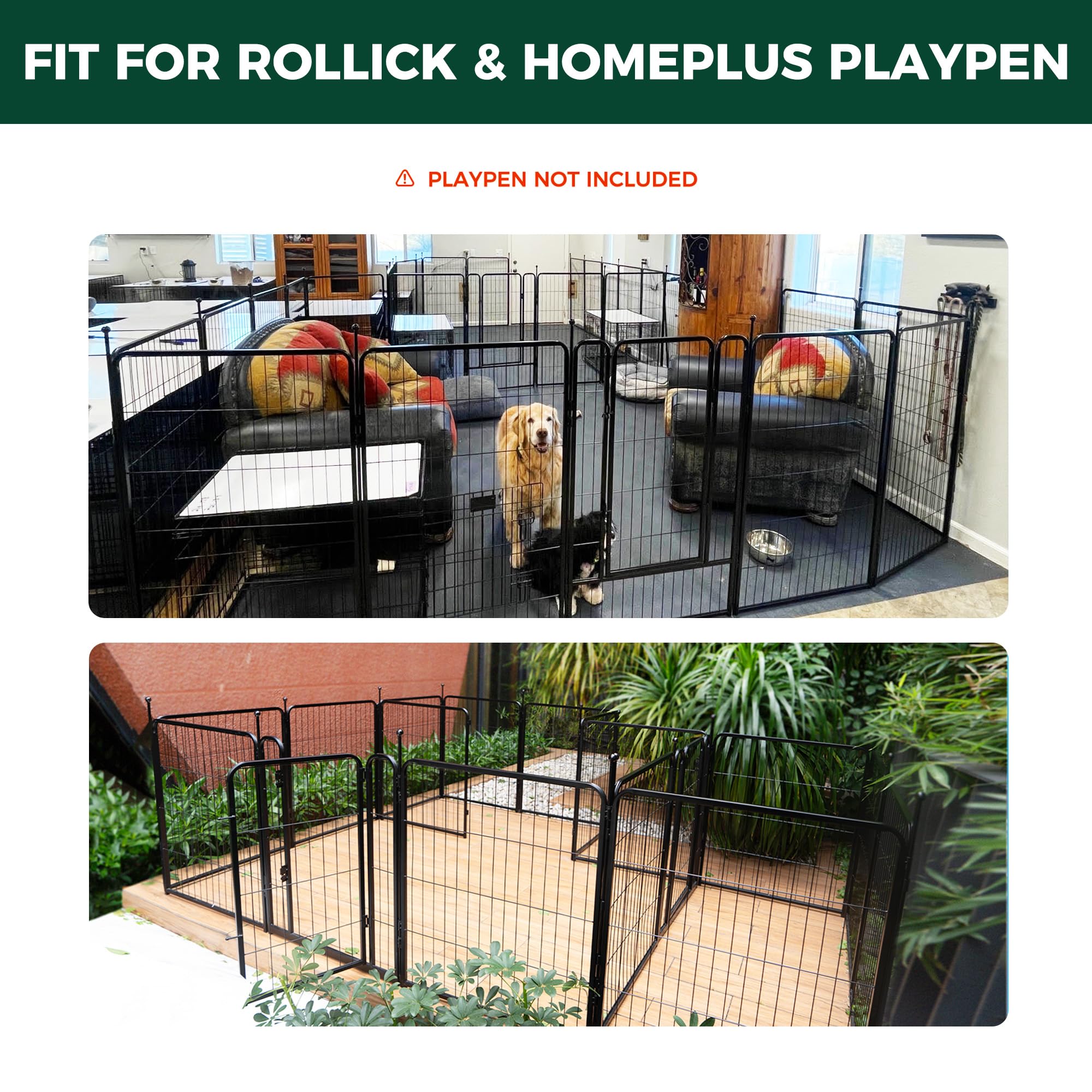 FXW Playpen Connector assembled in a stable fence structure.