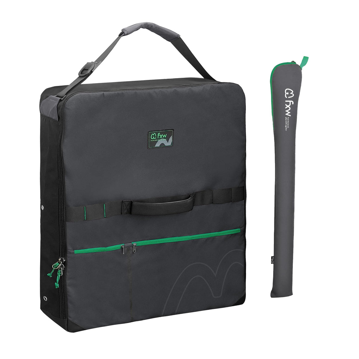 FXW playpen storage bag, travel-ready for RV trips and tidy storage.