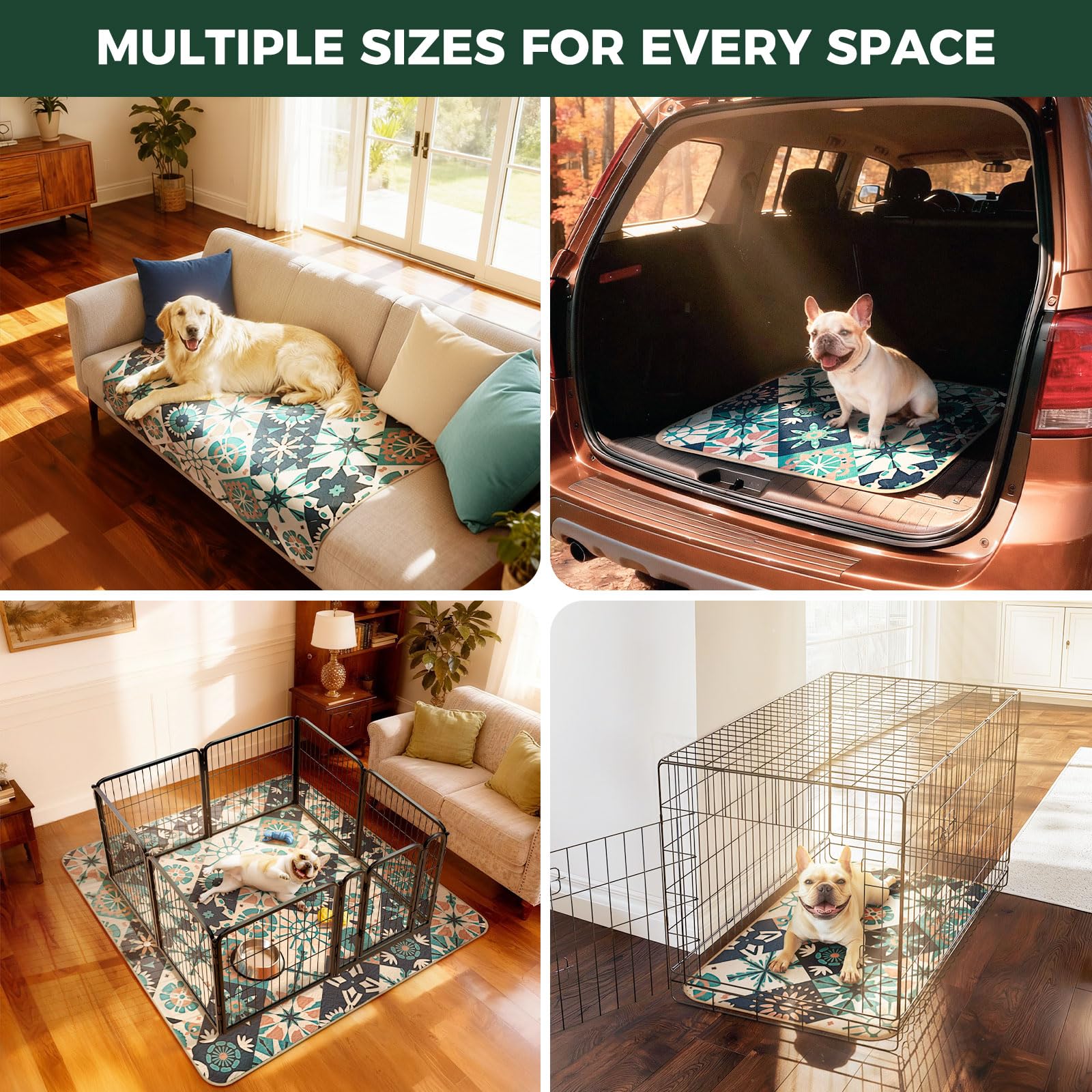FXW Puppy Pad being used in a crate and training area