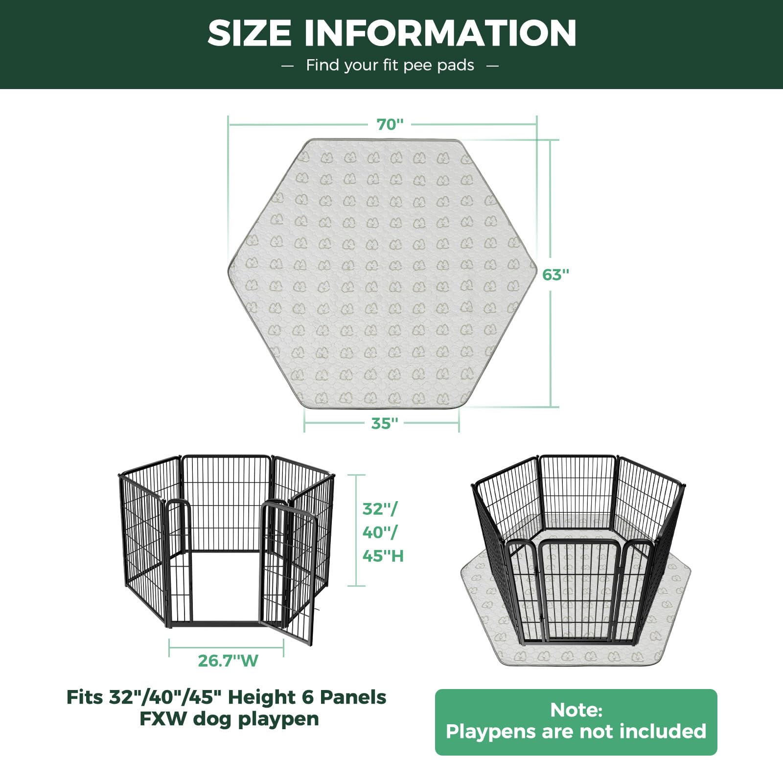 FXW reusable puppy pad supports eco friendly routines with 100 plus uses.