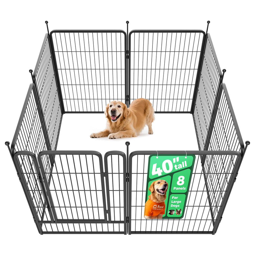 FXW Rollick 40inch dog playpen offers a safe indoor space for supervised play