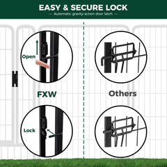 FXW Rollick playpen in a yard setting supports safe outdoor play.
