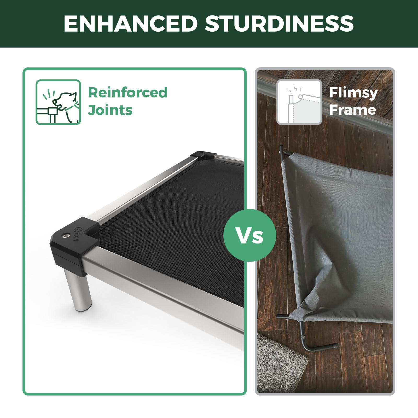 FXW TitanNest indoor-outdoor-use bed in an outdoor setting for camping versatility.