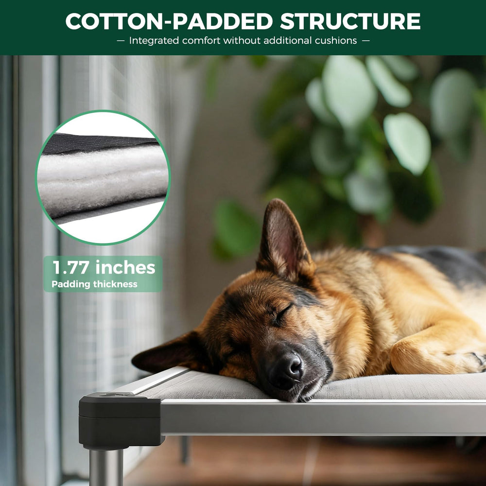 FXW TitanNest non-slip feet provide stable indoor resting for large dogs.