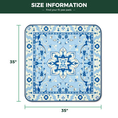 FXW Washable Dog Pee Pad with absorbent core traps liquid.