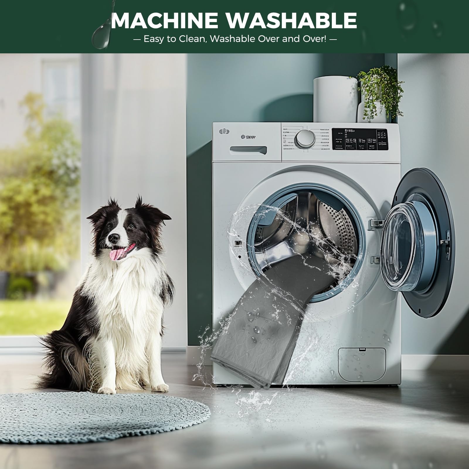 FXW Washable Pads waterproof layer close-up highlights leak protection.