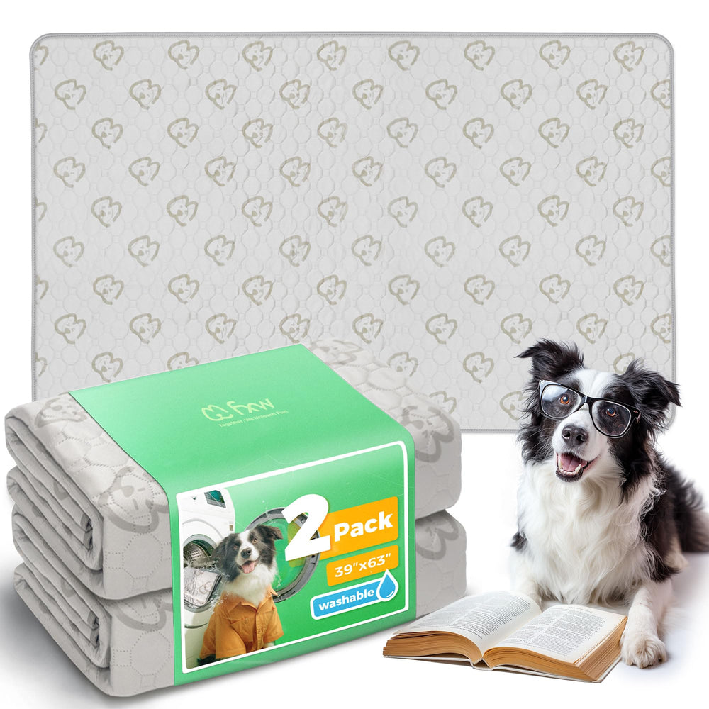FXW washable pee pad with absorbent-core for high-capacity spills in playpen.