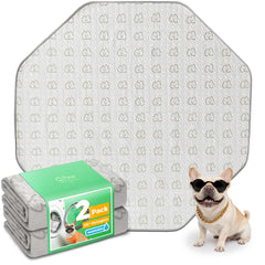 FXW Washable Pee Pad with absorbent core for a clean playpen surface