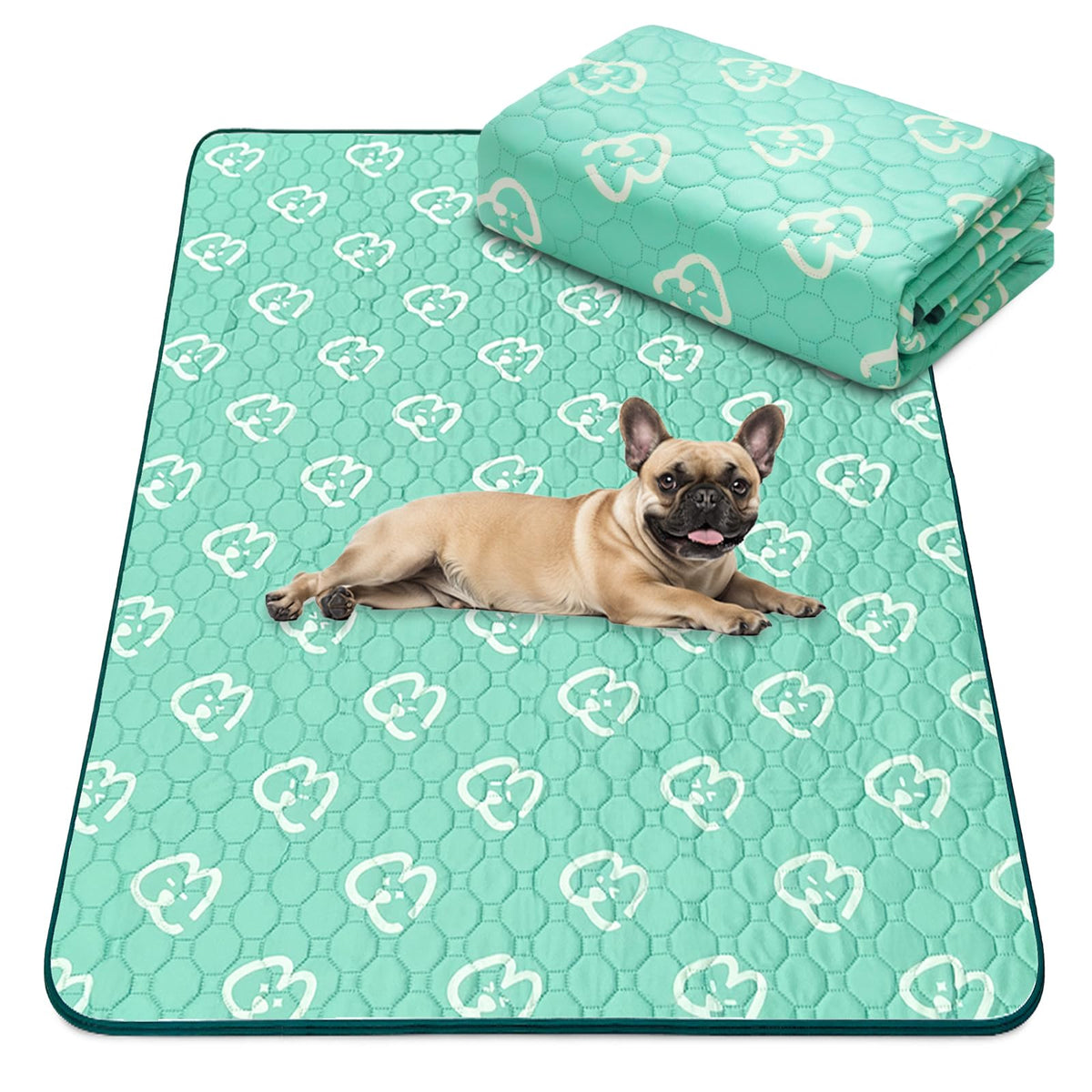 FXW washable pee pad absorbent core keeps pups dry in the playpen.
