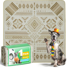 FXW washable pee pad with absorbent layer keeps your pup dry and comfortable.