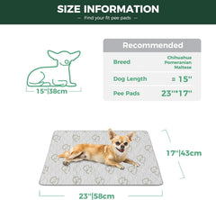 FXW washable pee pad absorbent top layer highlights high liquid capacity for a dry play area.