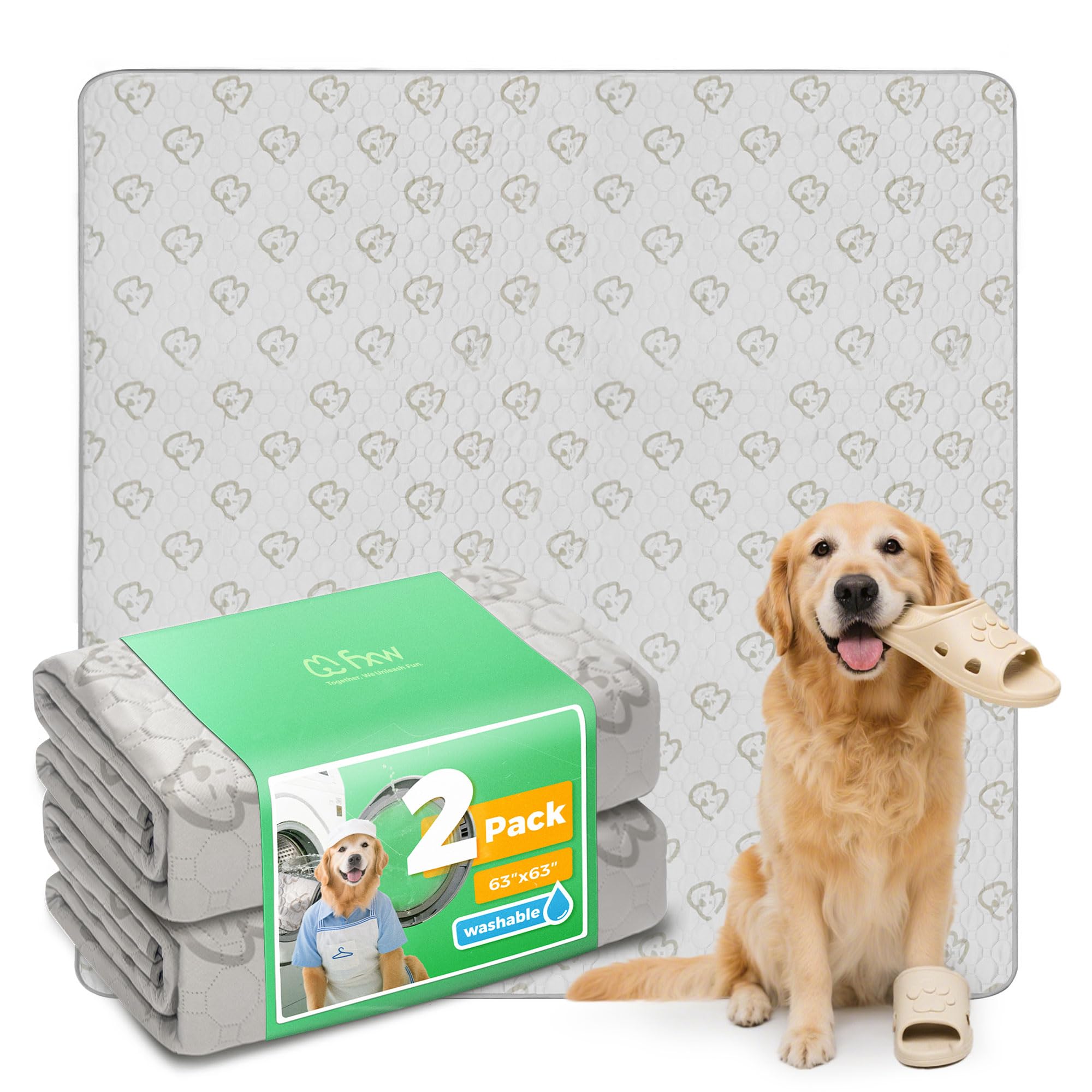 FXW washable pee pad absorbent close-up showing thick cotton layer for high absorption.