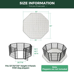 FXW washable pee pad eco-friendly reusable design reduces waste and costs