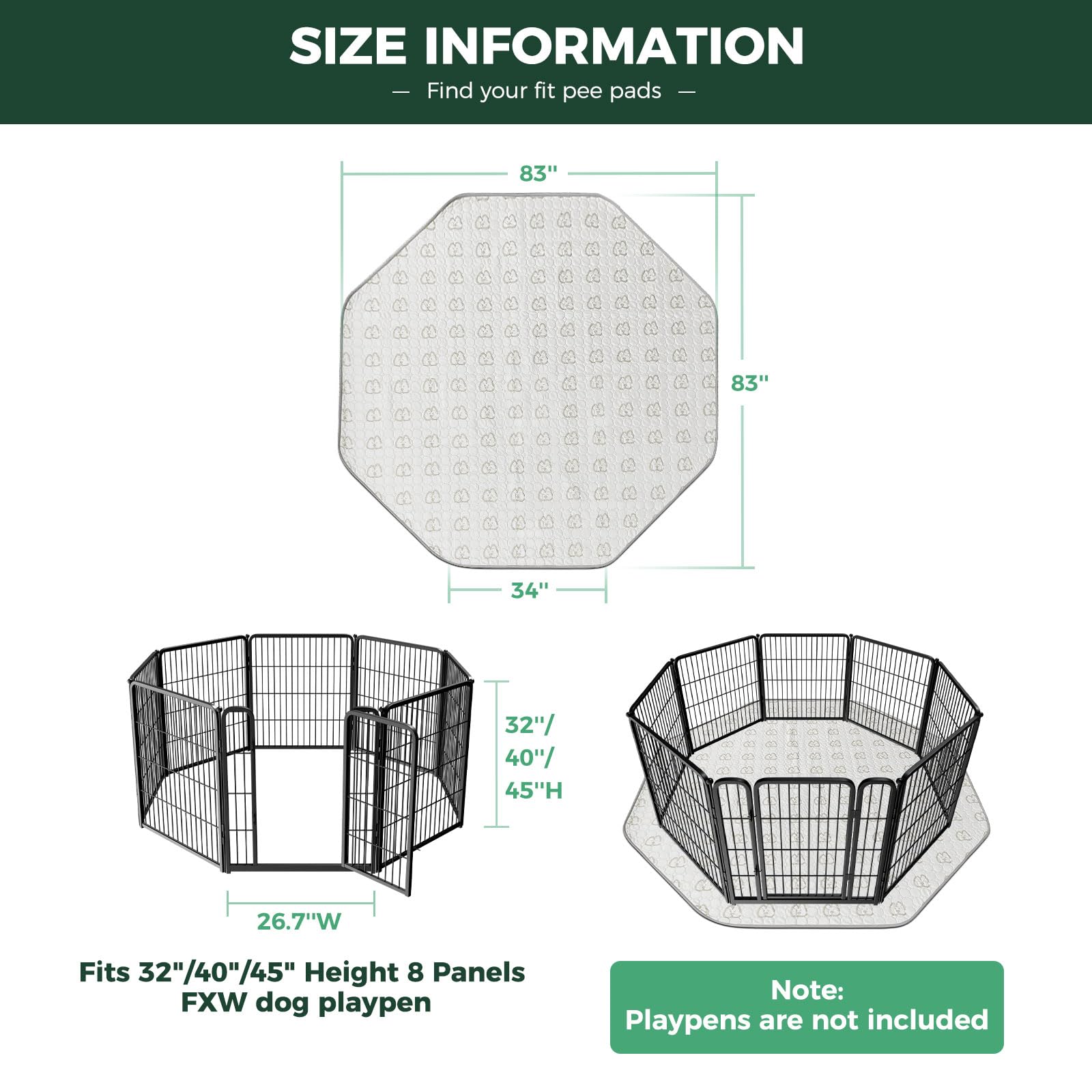 FXW washable-pee-pad machine-washable for quick cleaning after daily use.