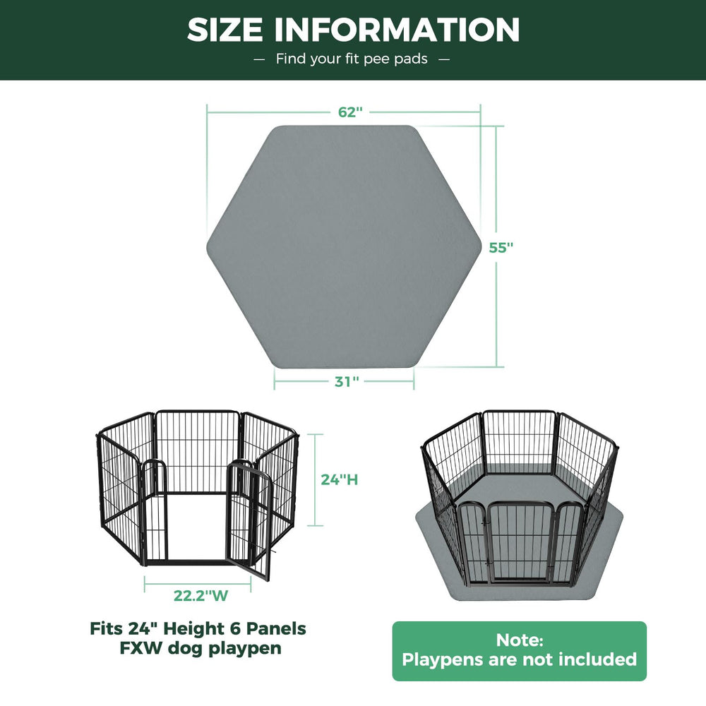 FXW pad shows waterproof layer protecting floors during use.