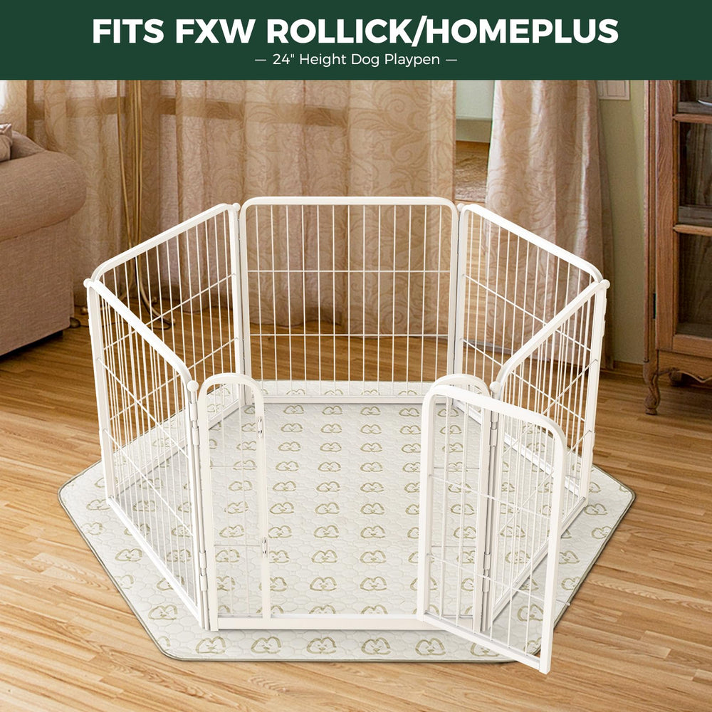 FXW washable pee pad waterproof shield locks in leaks to keep surfaces dry.