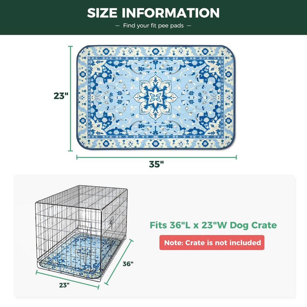 FXW pee pad with waterproof shield locks in liquid and protects floors.
