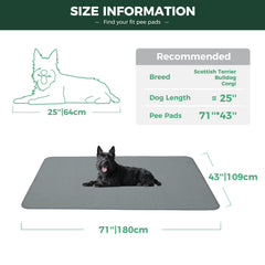 FXW dog mat showing waterproof shield to protect floors