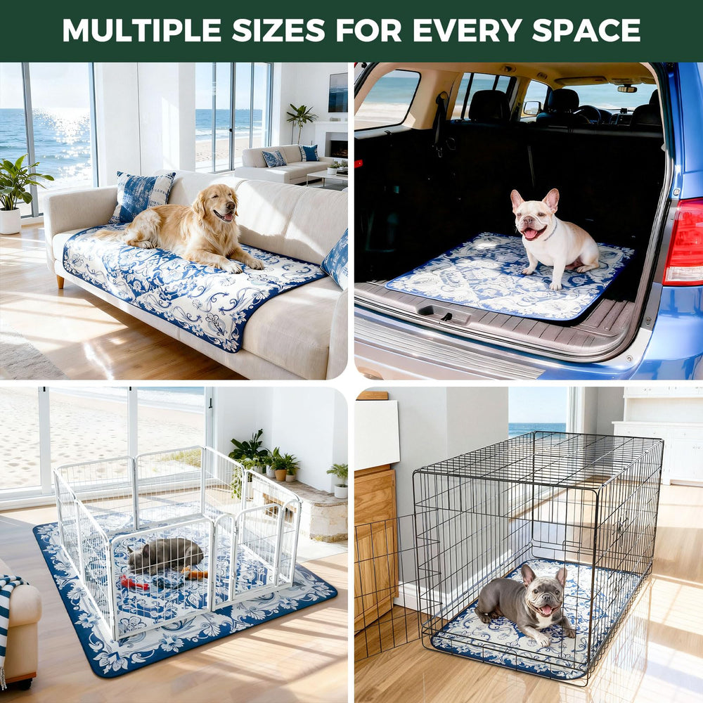FXW Washable Pee Pads crate pad offers soft polyester top for comfortable rest