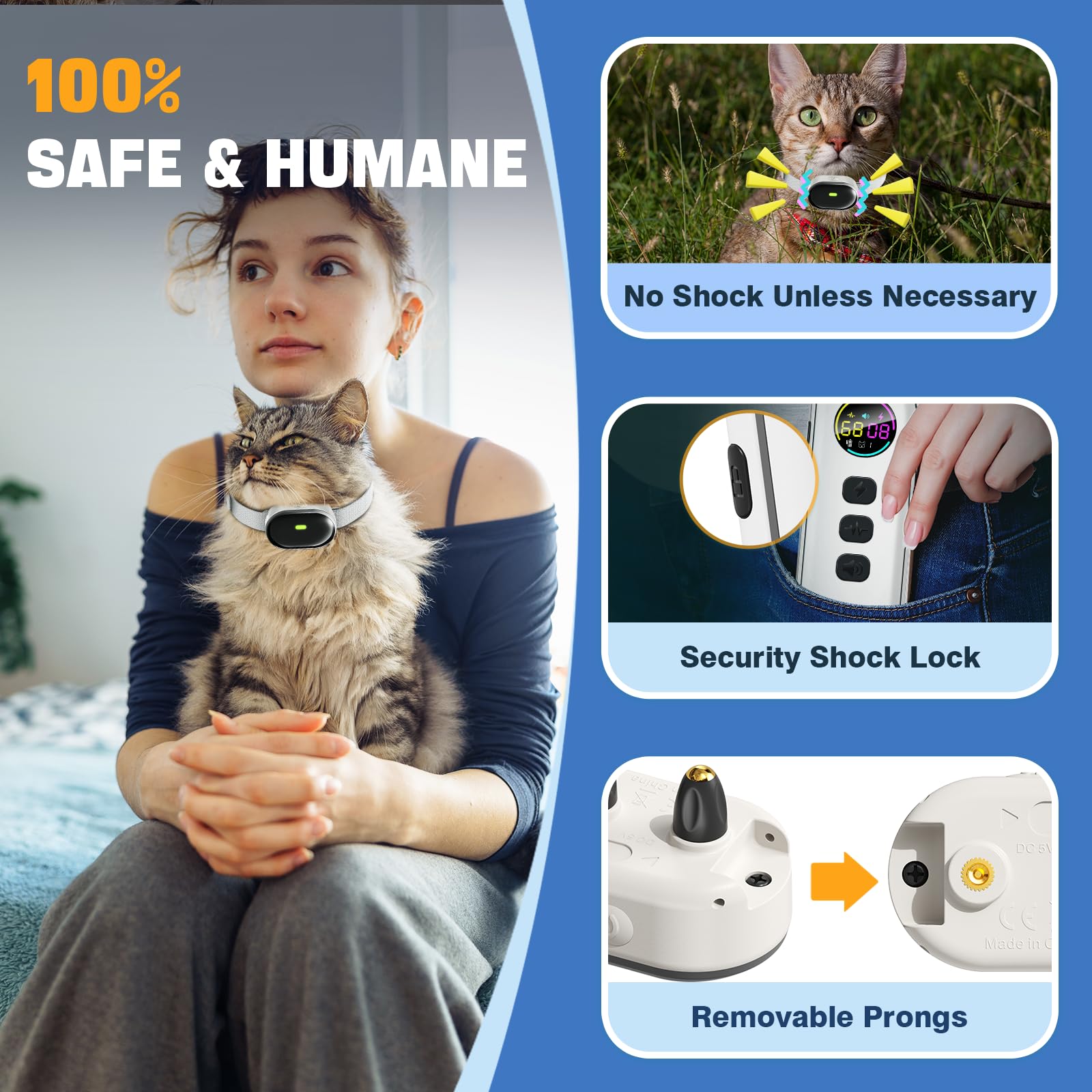 Fykage safety lock removable contacts emphasizes safer accidental activation prevention.