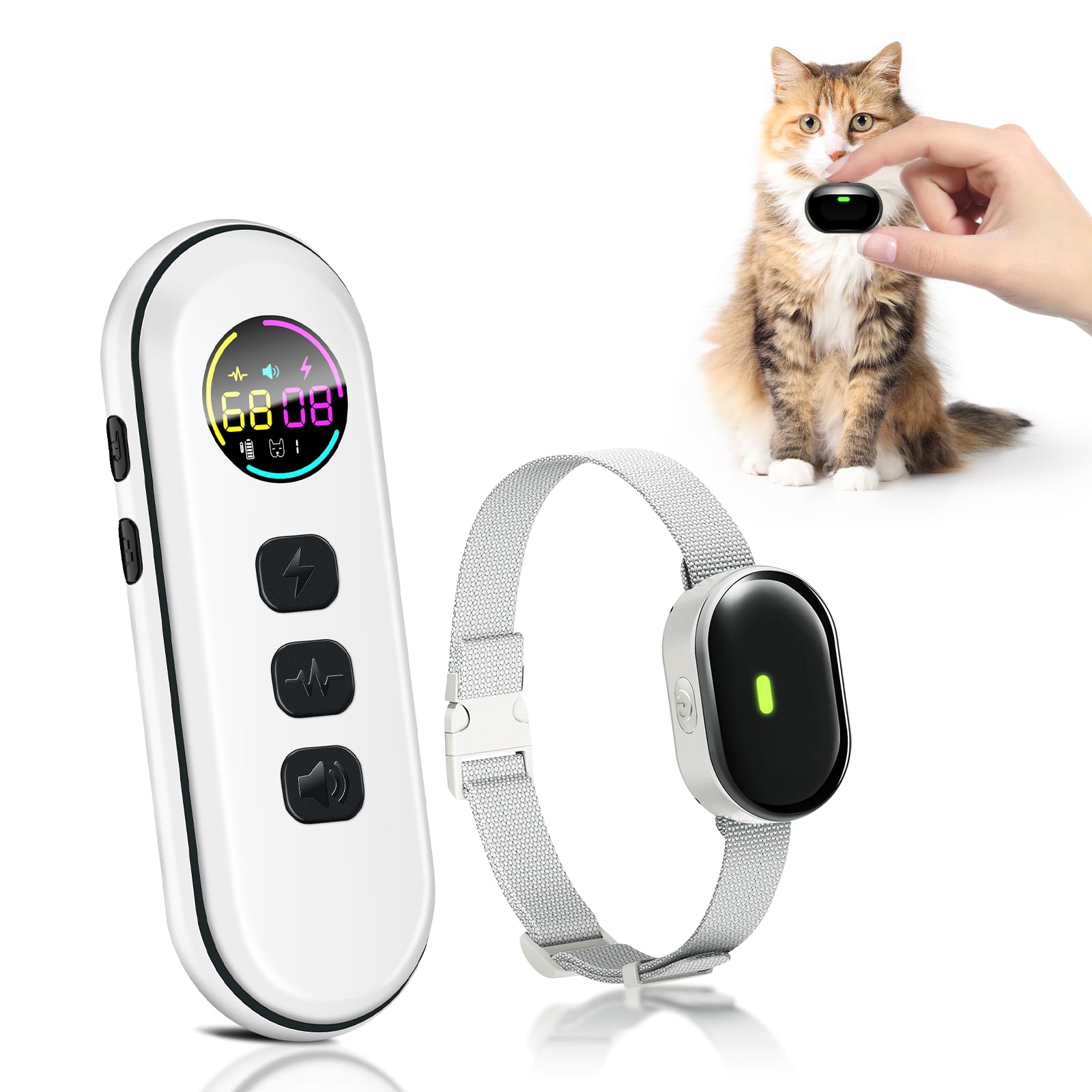 Fykage ultra-small cat collar main view demonstrates lightweight comfort for daily wear.