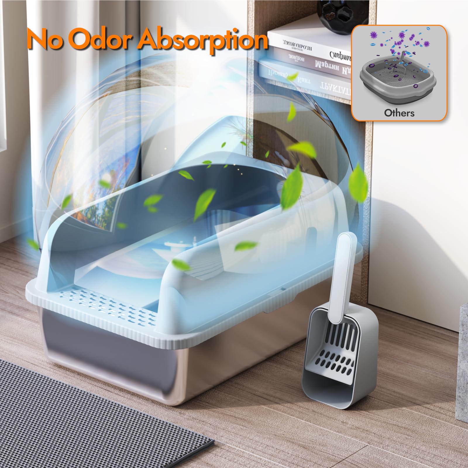 FYLICA anti-slip base keeps the box stable on smooth floors.