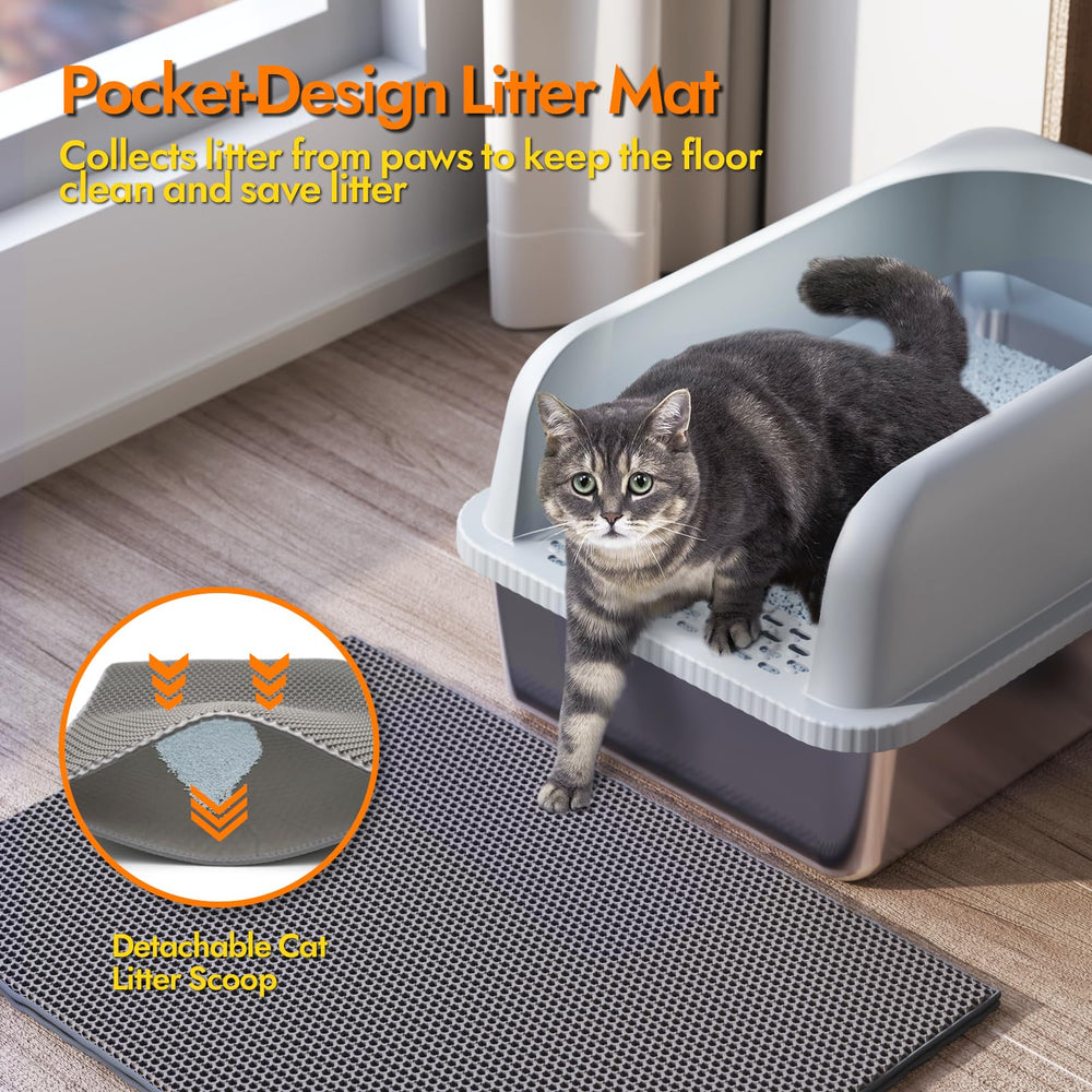 FYLICA open-top scoop design eases daily scooping and monitoring of litter levels.
