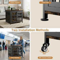FZGhome crate furniture doubles as an end table in living spaces.