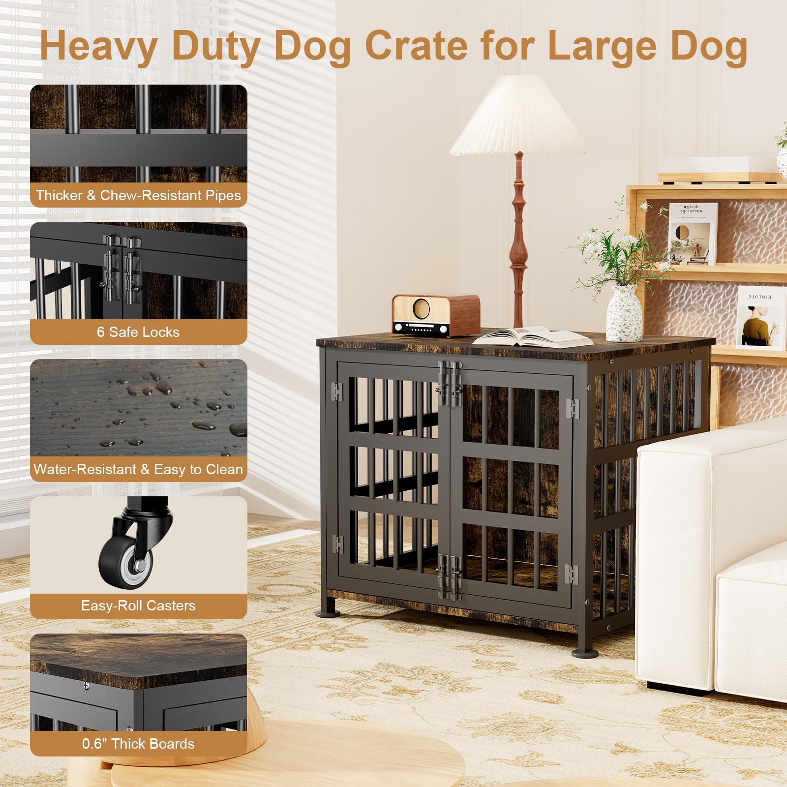 FZGhome double-door design provides convenient pet access.