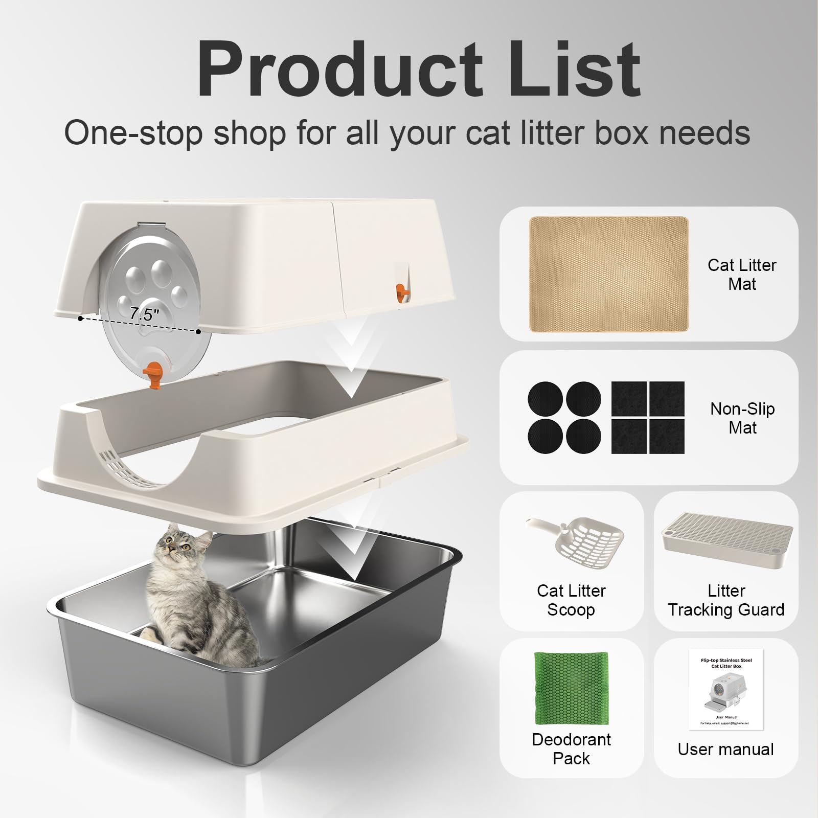 FZGhome foldable front panel illustrates simple daily cleaning and quick access.