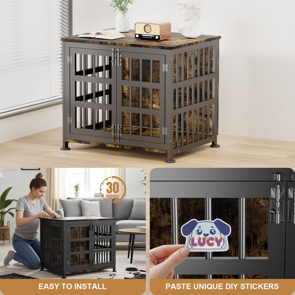 FZGhome rustic brown finish complements modern living rooms.