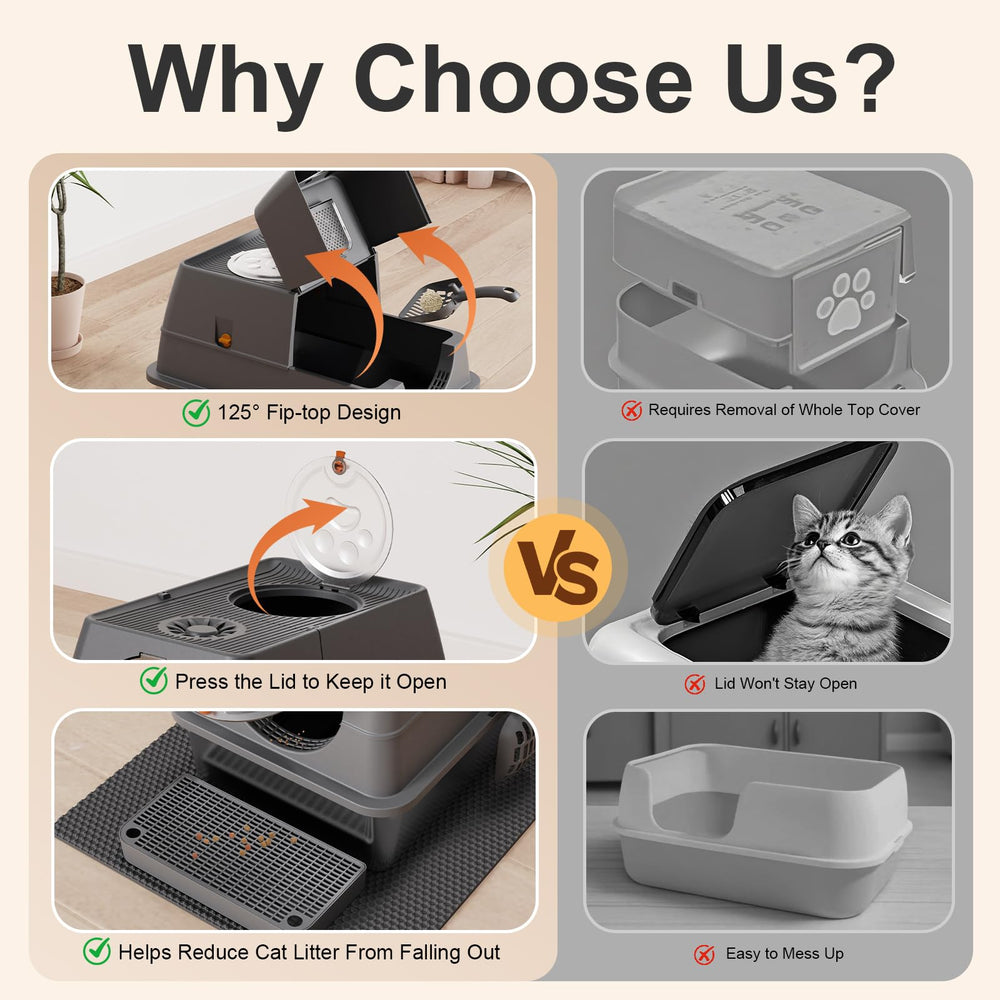 FZGhome semi-enclosed option balances privacy with cleanup convenience