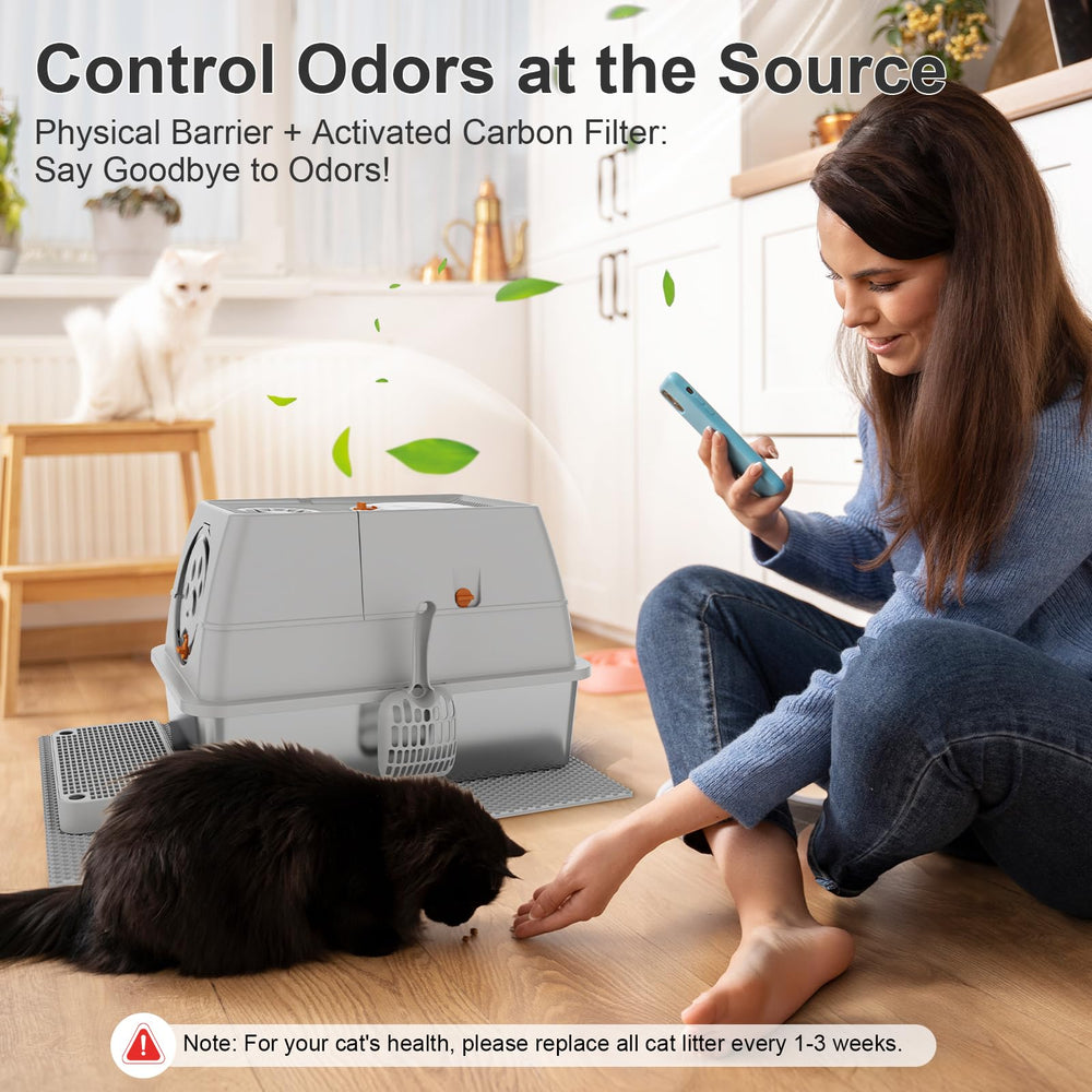 FZGhome XL lid and high sides prevent leaks and keep floors clean.