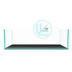 FZONE Anata 9Gal rimless tank front view with NovaClear glass for natural colors