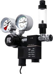 FZONE aquarium CO2 regulator with DC solenoid and bubble counter for precise dosing