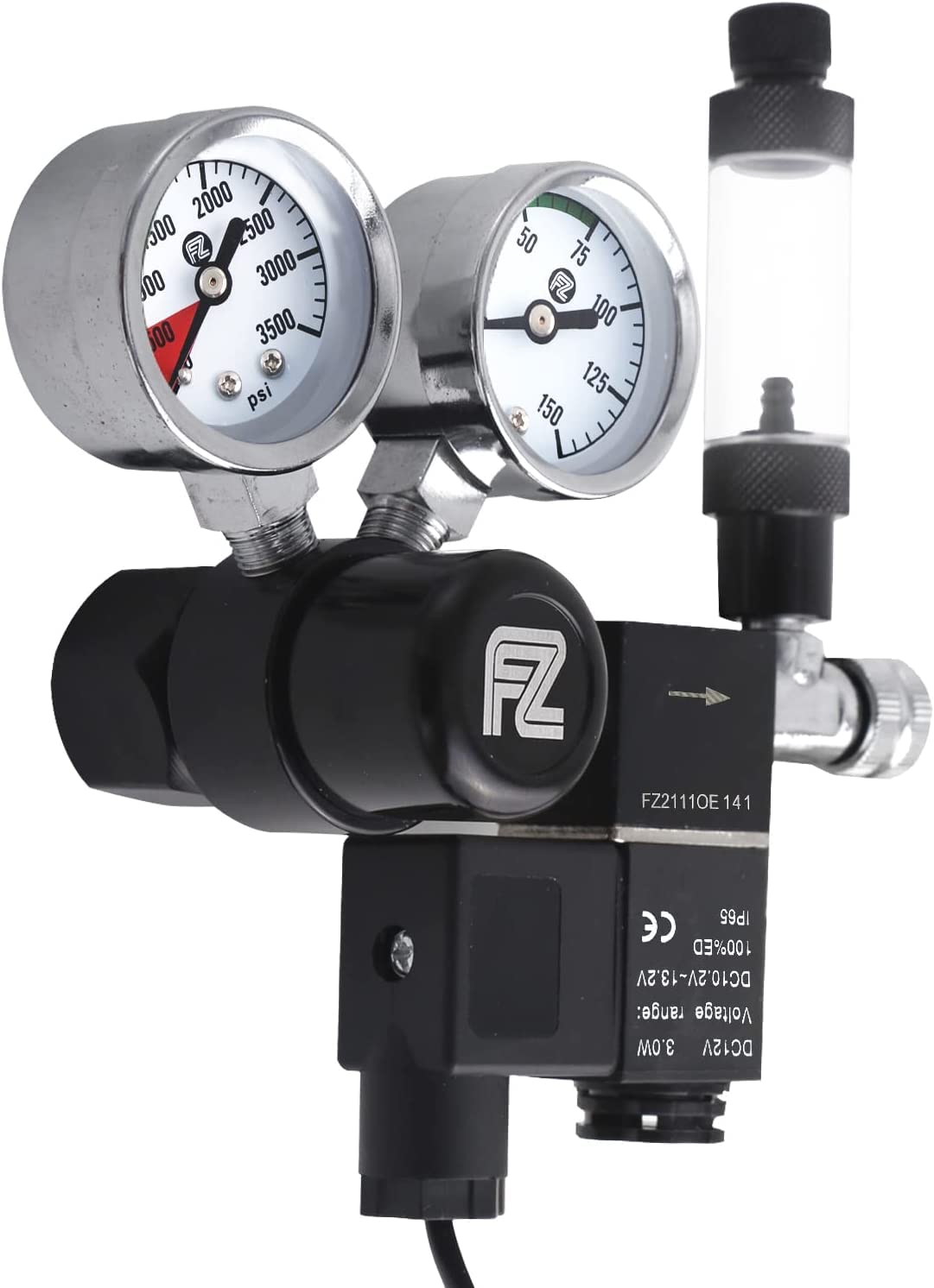 FZONE CGA320 side-open cylinder compatible CO2 regulator
