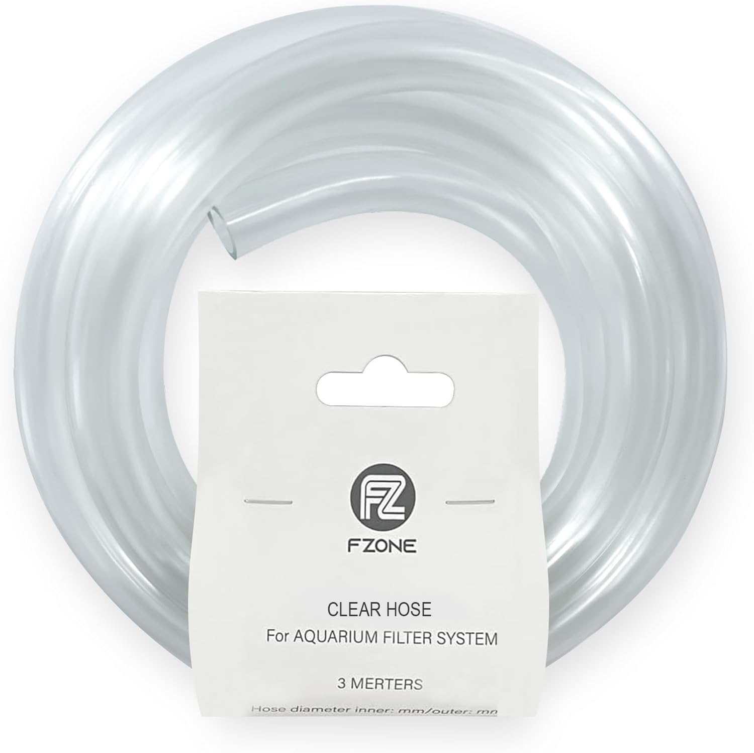 FZONE aquarium tubing 3m clear 5/8 inch ID for reliable filter flow.
