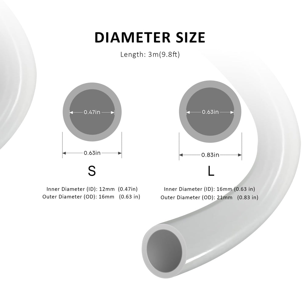 FZONE 3m grey tubing cut-to-length highlights easy customization for setups