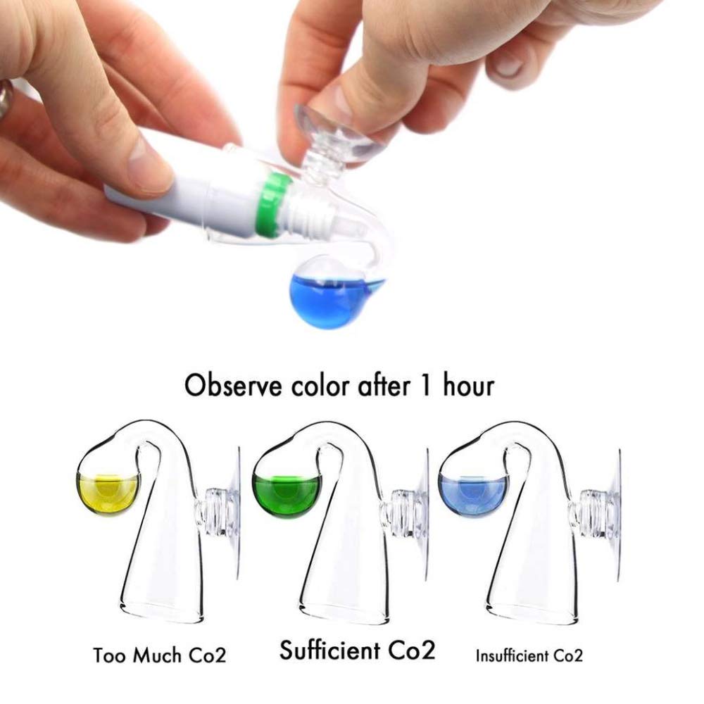 FZONE Aquatic CO2 kit includes suction cup for simple mounting on glass.