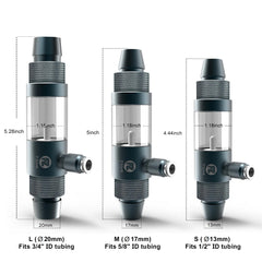 FZONE aluminum-bodied CO2 diffuser with replaceable ceramic core for durability and fine bubbles