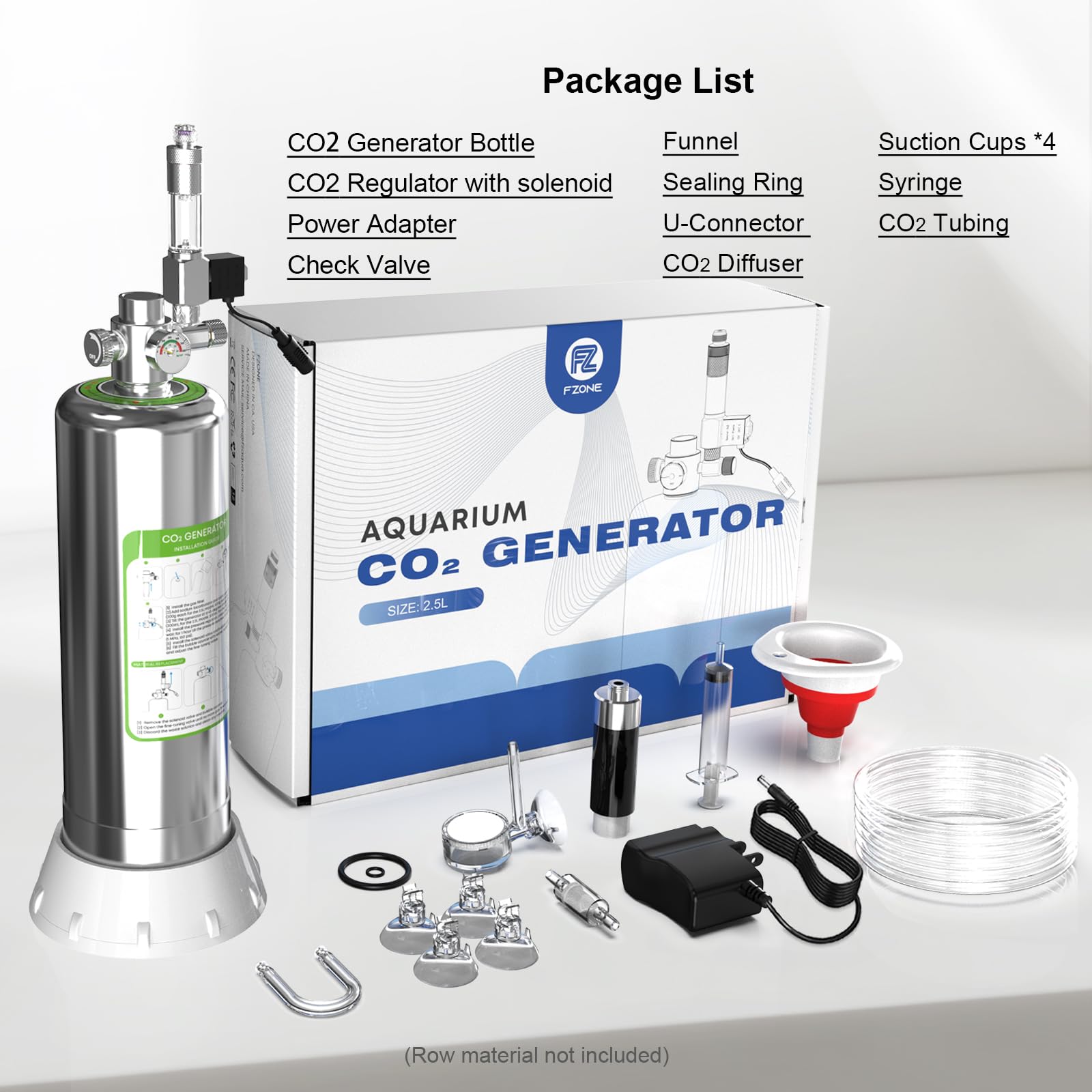 FZONE complete accessories pack includes essentials for quick, plug-and-play assembly.