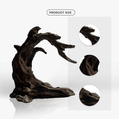 FZONE driftwood branch detail showcases weathered curves ideal for dynamic layouts.