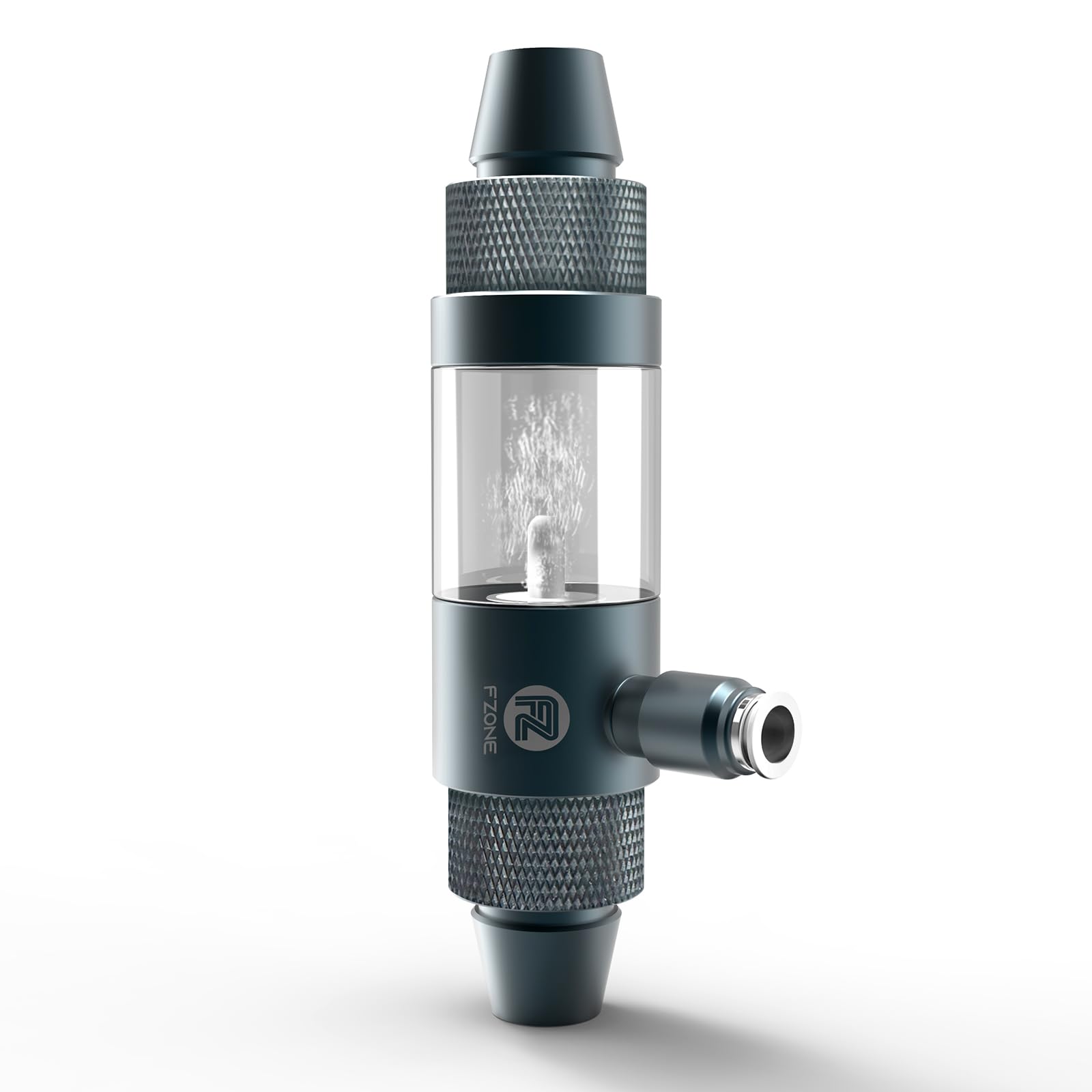 FZONE inline CO2 diffuser mounted on filter outflow for even diffusion
