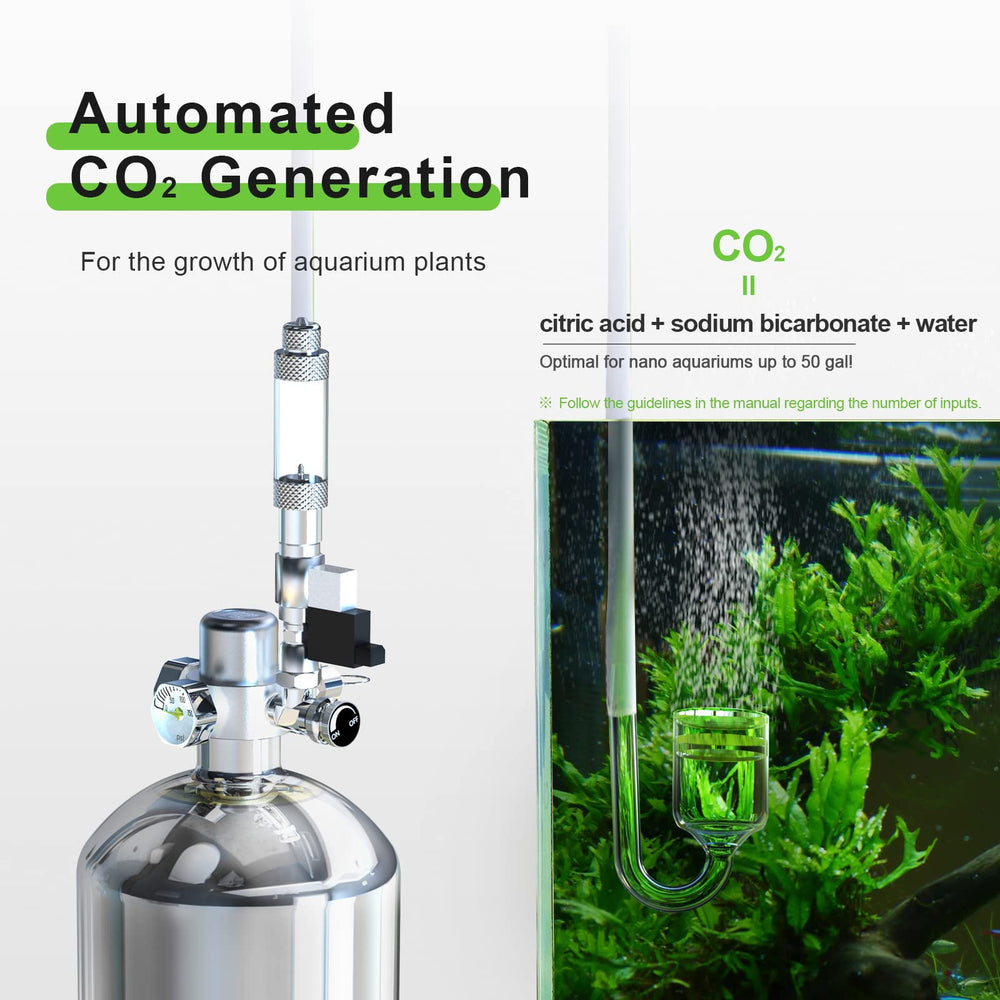 FZONE regulator and needle valve detail enables precise CO2 control for steady dosing