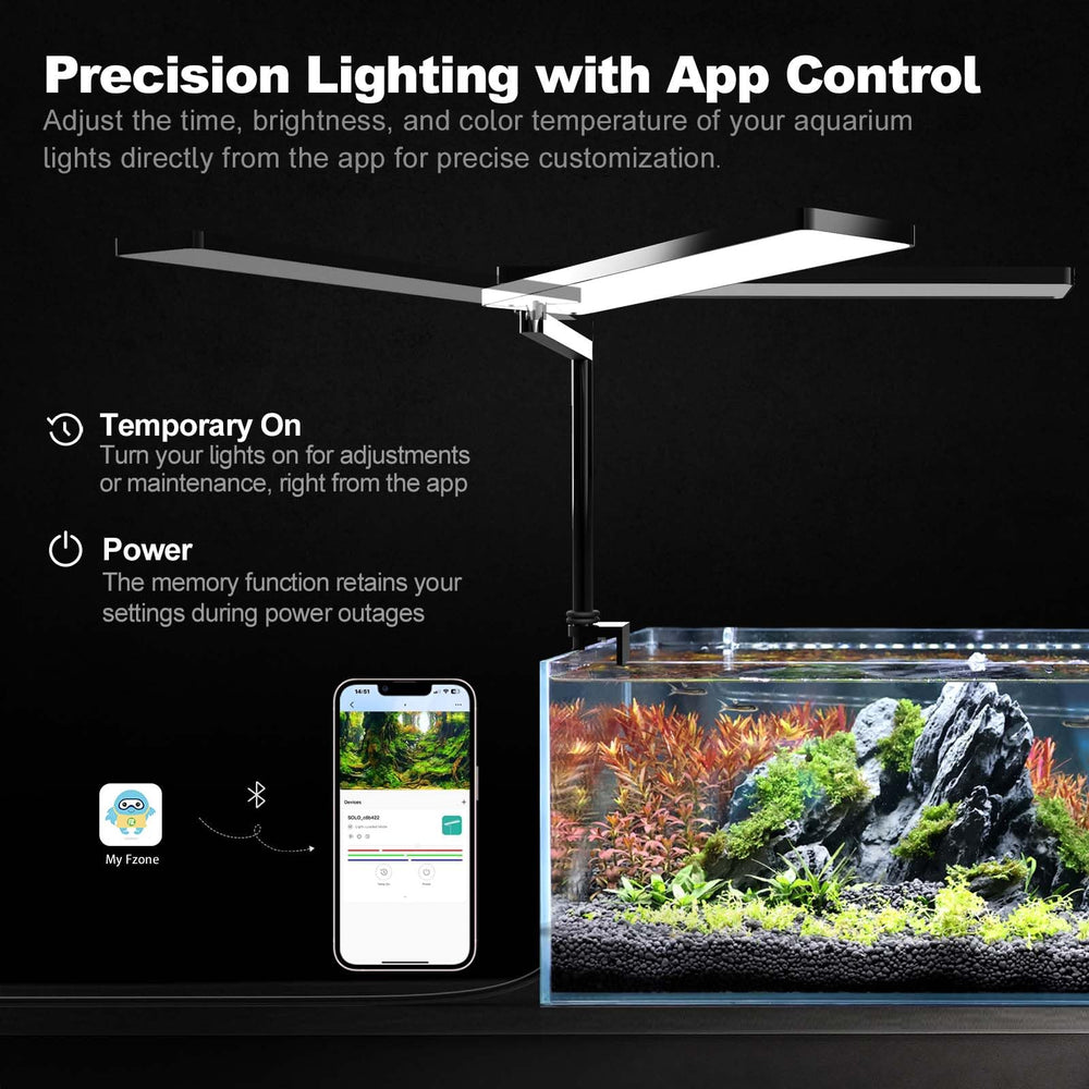 FZONE Solo Series Nano LED light custom auto manual modes for flexible scheduling