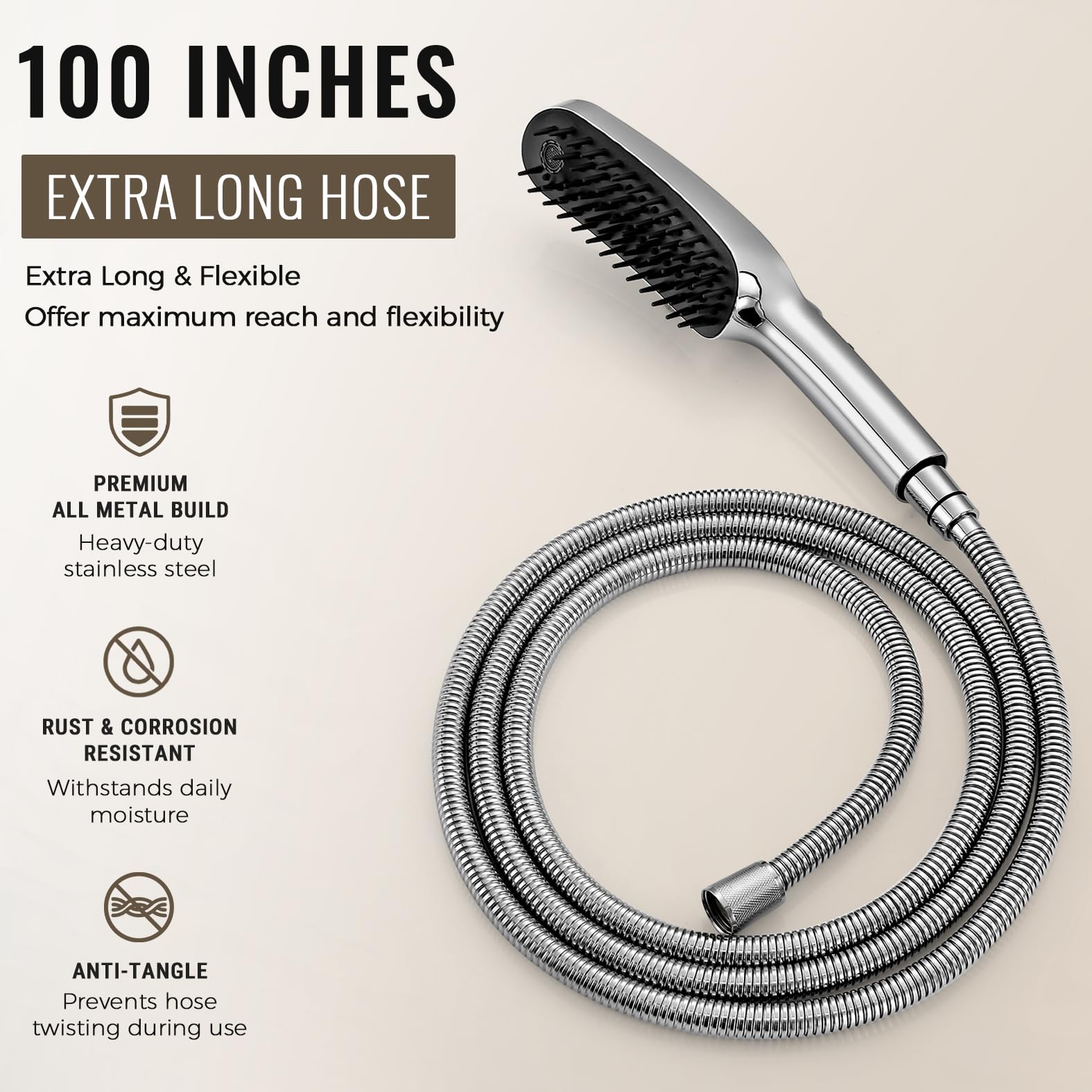 G-Promise 100-inch hose provides maximum reach for pets of all sizes