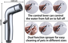 G-Promise sprayer with strong jet provides fast rinse for pets