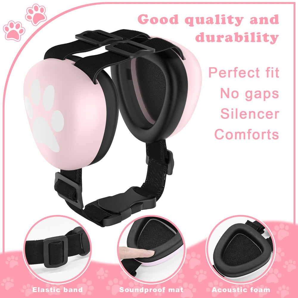 G-RECREATER dog ear muffs 29dB noise reduction for anxiety relief during thunderstorms