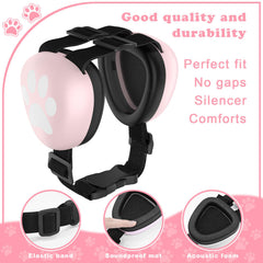 G-RECREATER dog ear muffs 29dB noise reduction for anxiety relief during thunderstorms
